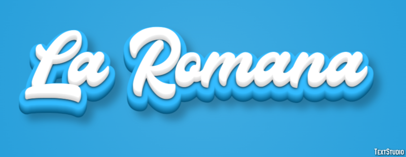 La Romana Texteffekt