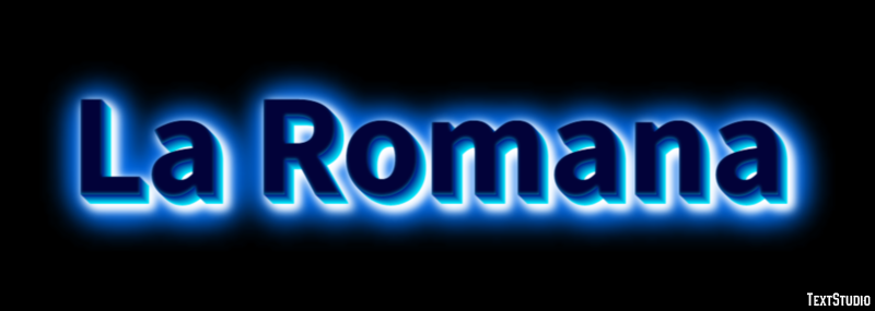 La Romana Efeito de texto