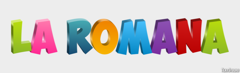 La Romana Efekt tekstowy