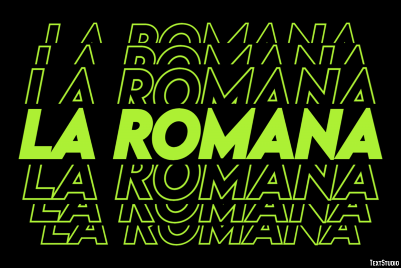 La Romana Efekt tekstowy