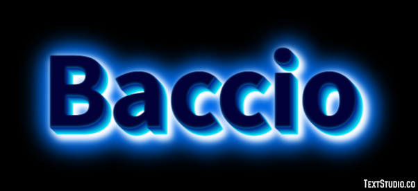 Baccio Effetto testo