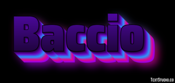 Baccio Effetto testo
