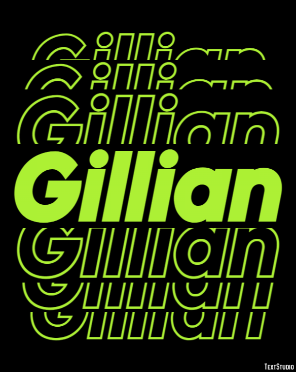 Gillian Efeito de texto