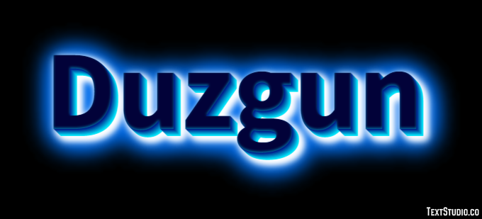 Duzgun Efecto de Texto