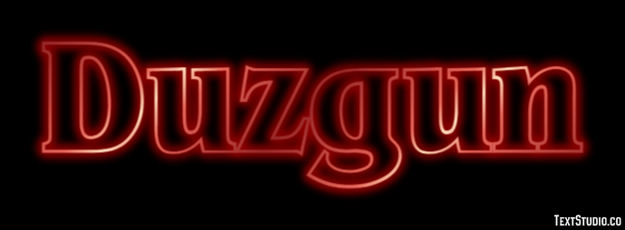 Duzgun Efecto de Texto
