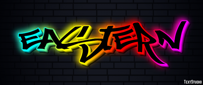 Eastern Texteffekt