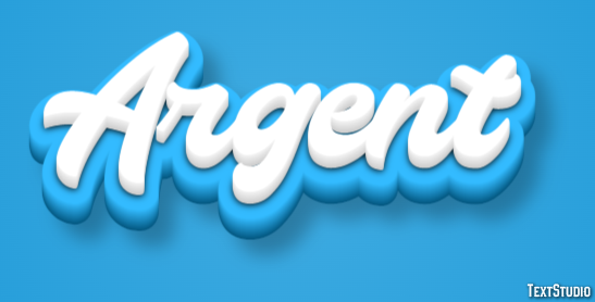 Argent Efecto de Texto