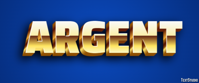 Argent Efecto de Texto