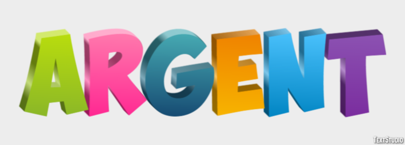 Argent Efecto de Texto