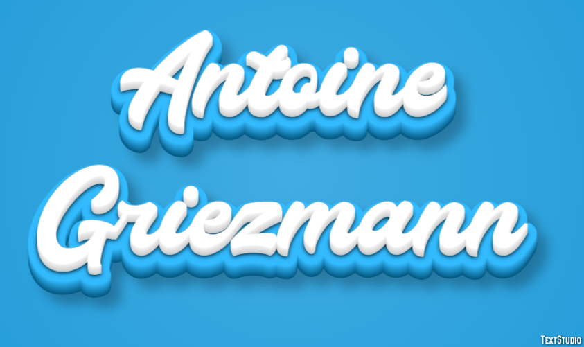 Antoine Griezmann Efeito de texto
