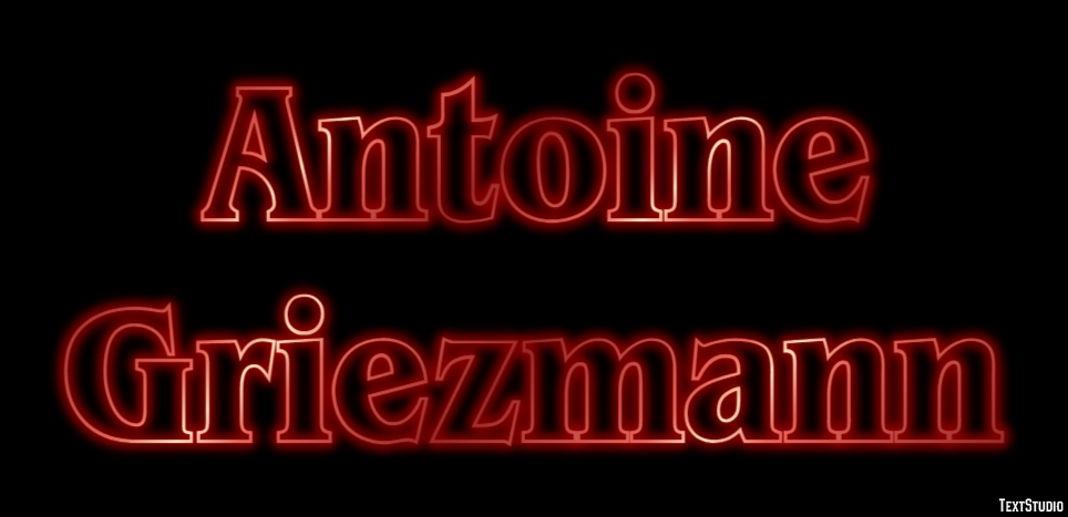Antoine Griezmann Efeito de texto