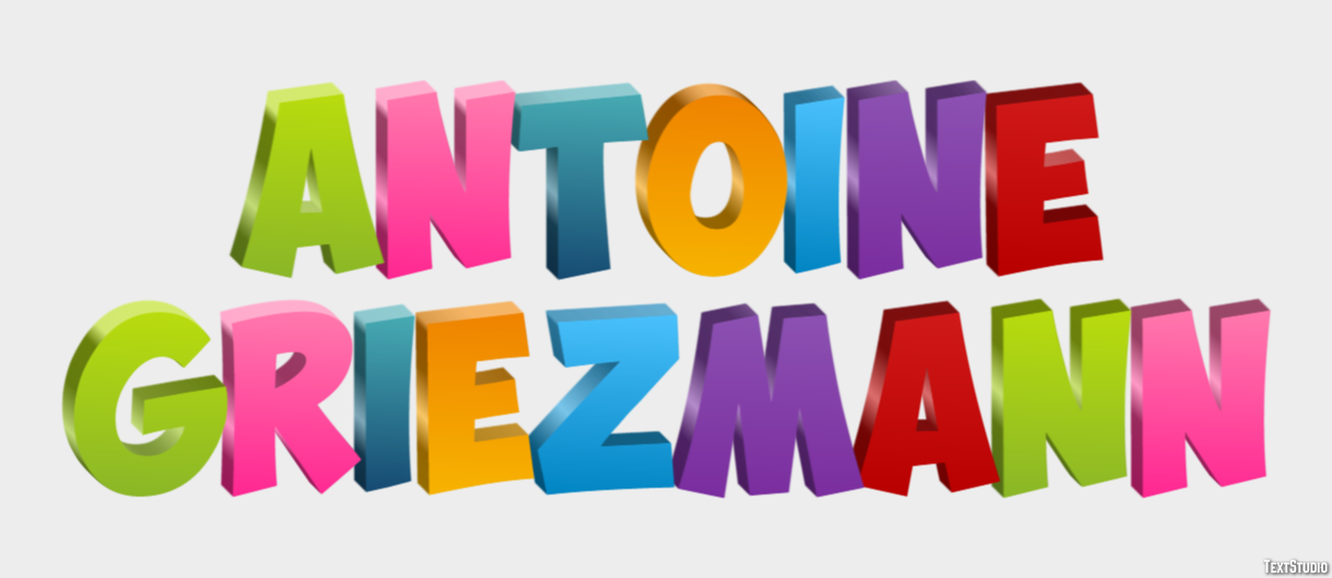 Antoine Griezmann Efeito de texto
