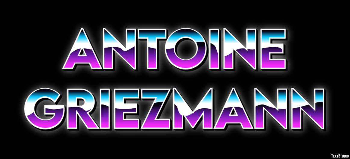Antoine Griezmann Efeito de texto