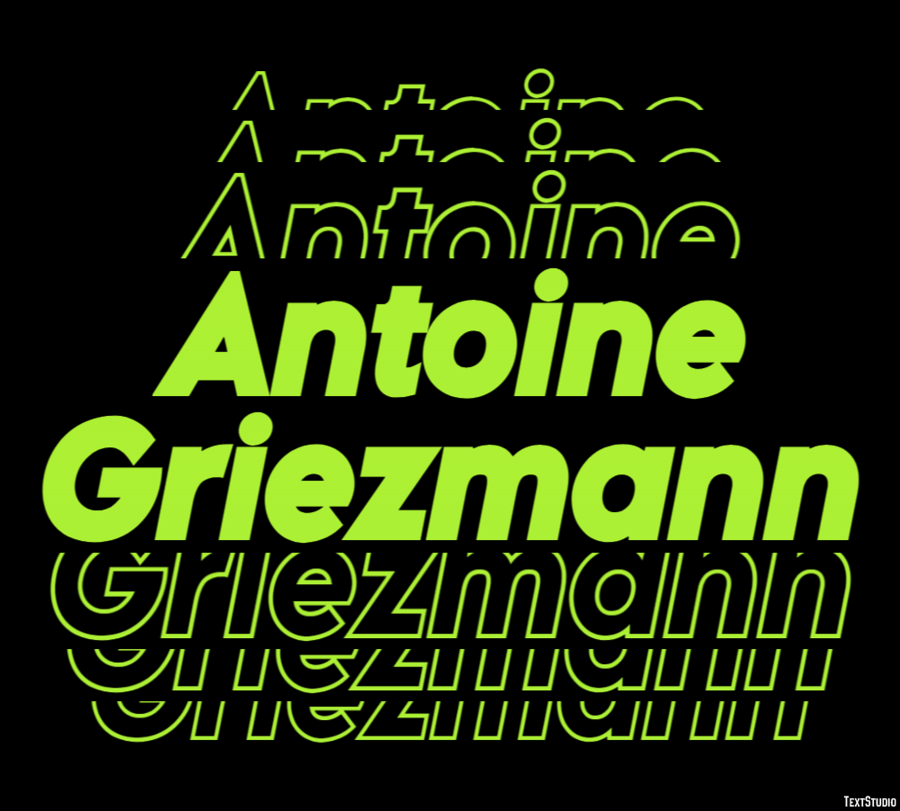 Antoine Griezmann Efeito de texto
