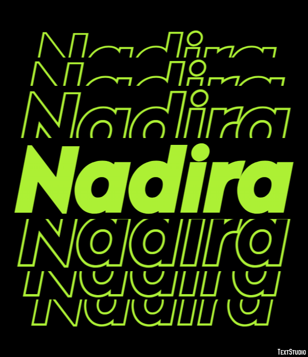 Nadira テキスト効果