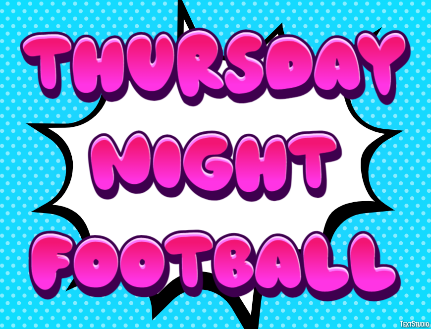 Thursday Night Football Tekst Effect