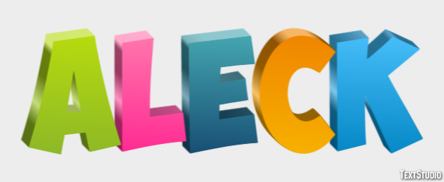 Aleck Text Effect