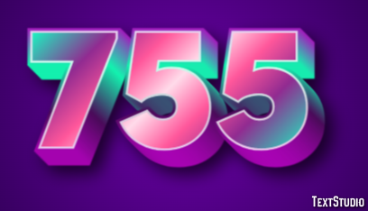 755 テキスト効果