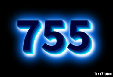 755 テキスト効果