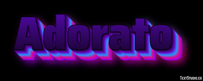 Adorato Tekst effect