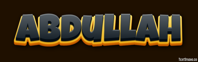 Abdullah Text Effect