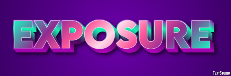 Exposure Text Effect