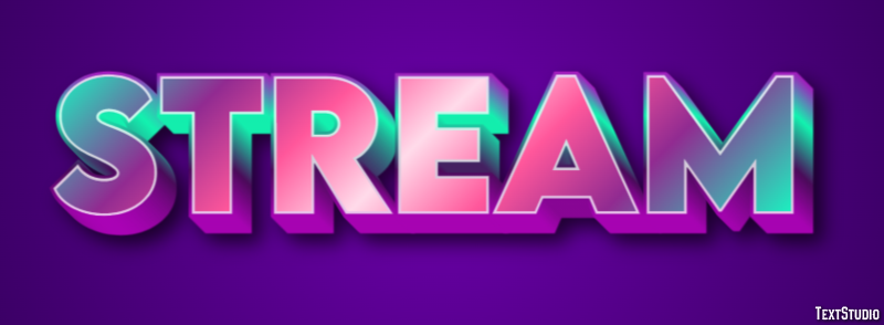 Stream Text Effect