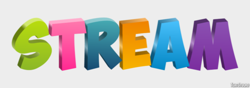 Stream Text Effect