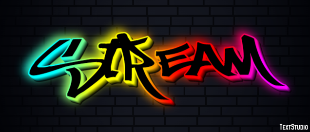 Stream Text Effect