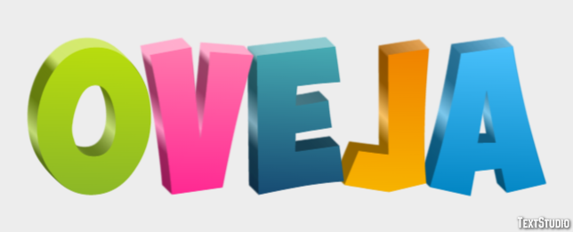 Oveja Effet de texte