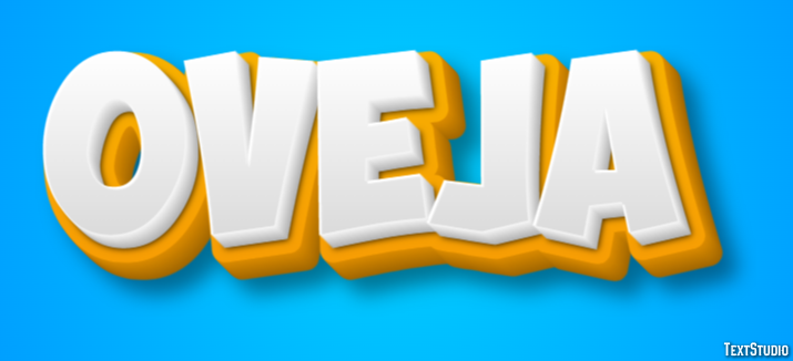 Oveja Effet de texte