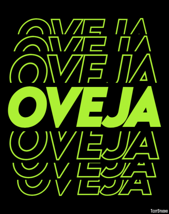 Oveja Effet de texte