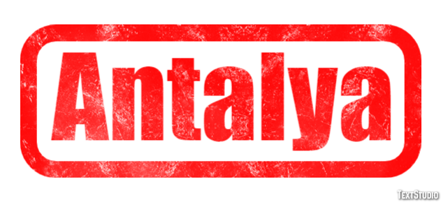 Antalya Efecto de Texto