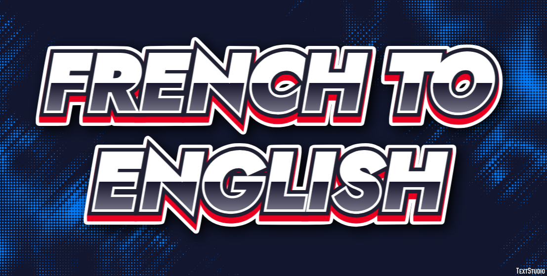 French To English Metin Efekti