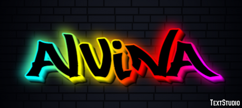 Alvina Text effect