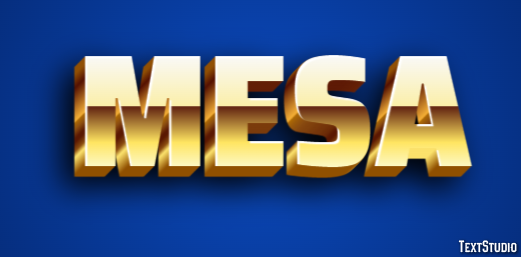 Mesa Efecto de Texto