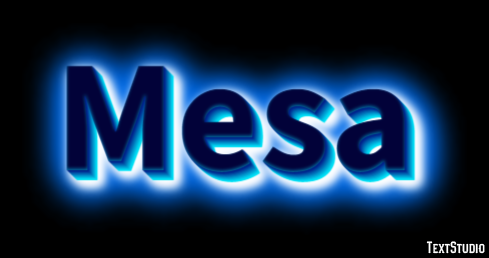 Mesa Efeito de texto