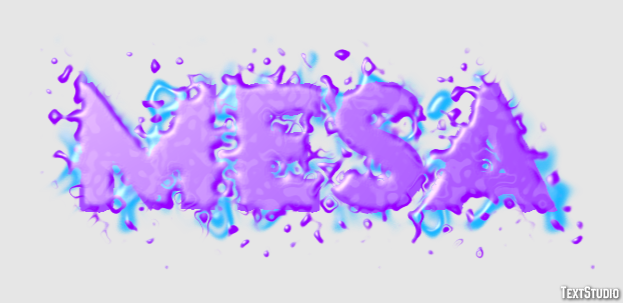 Mesa Эффект текста