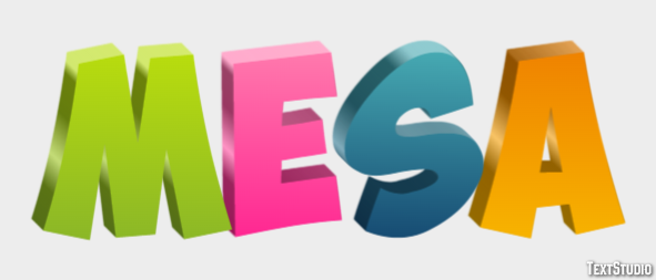 Mesa Efekt tekstowy