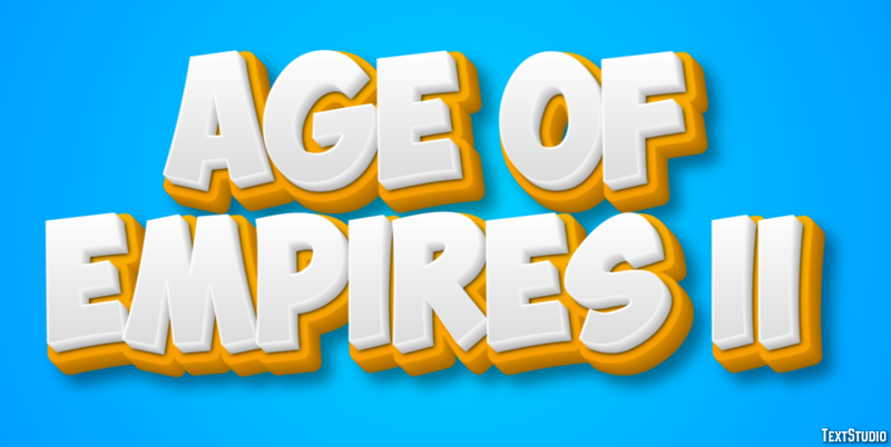 Age of Empires II Efecto de Texto