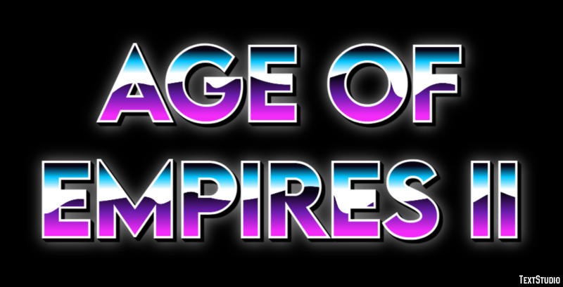 Age of Empires II Эффект текста