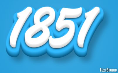 1851 Texteffekt