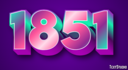 1851 Texteffekt