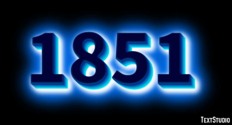 1851 Text Effect
