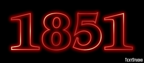 1851 Texteffekt