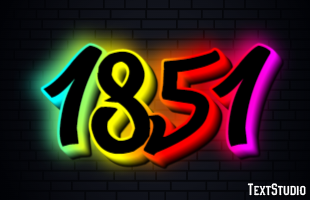1851 テキスト効果