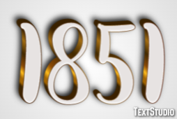 1851 Efeito de texto