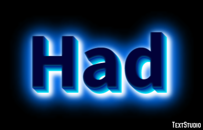 Had Text Effect