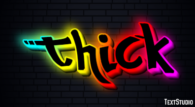 Thick Text Effect
