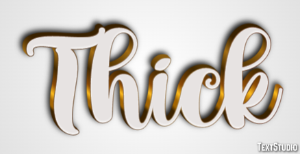 Thick Text Effect